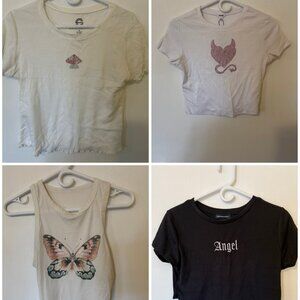 FOUR Piece BLING Baby Tee Bundle